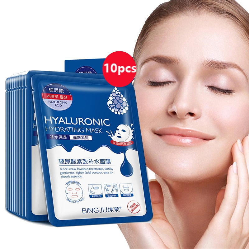 Máscara facial- ácido hialurônico