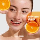 Kit skin care melasma vitamina c cuidado facial limpeza de pele clareador de manchas