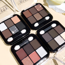 Seis-cores Eyeshadow Earth Color Smoky Makeup Pearlescent Matte Milk Tea Paleta de Maquiagem Feminina Estudante