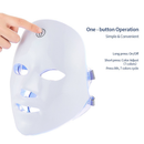 Máscara De Fóton LED De 7 Cores , Ferramenta Facial De Beleza Antienvelhecimento Para Cuidados Com A Pele