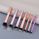Kit 7 Pincéis de Maquiagem Profissional | Olhos, Blush e Corretivo