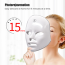 Máscara De Fóton LED De 7 Cores , Ferramenta Facial De Beleza Antienvelhecimento Para Cuidados Com A Pele