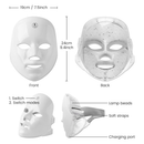 Máscara De Fóton LED De 7 Cores , Ferramenta Facial De Beleza Antienvelhecimento Para Cuidados Com A Pele